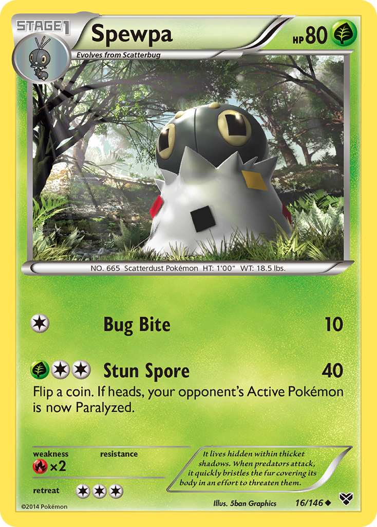 Spewpa (16) [XY Base Set] - Deck Out Gaming