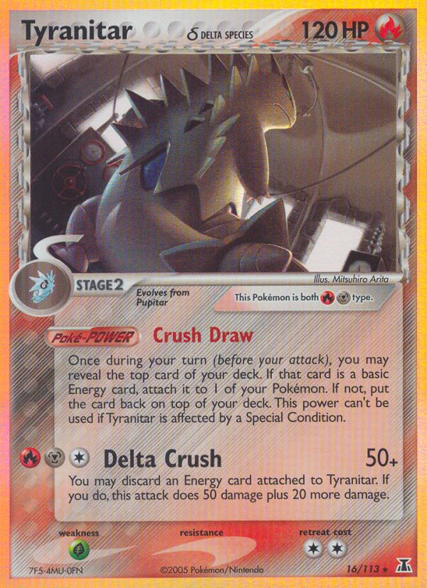 Tyranitar (16/113) (Delta Species) (Stamped) [EX: Delta Species] - Deck Out Gaming