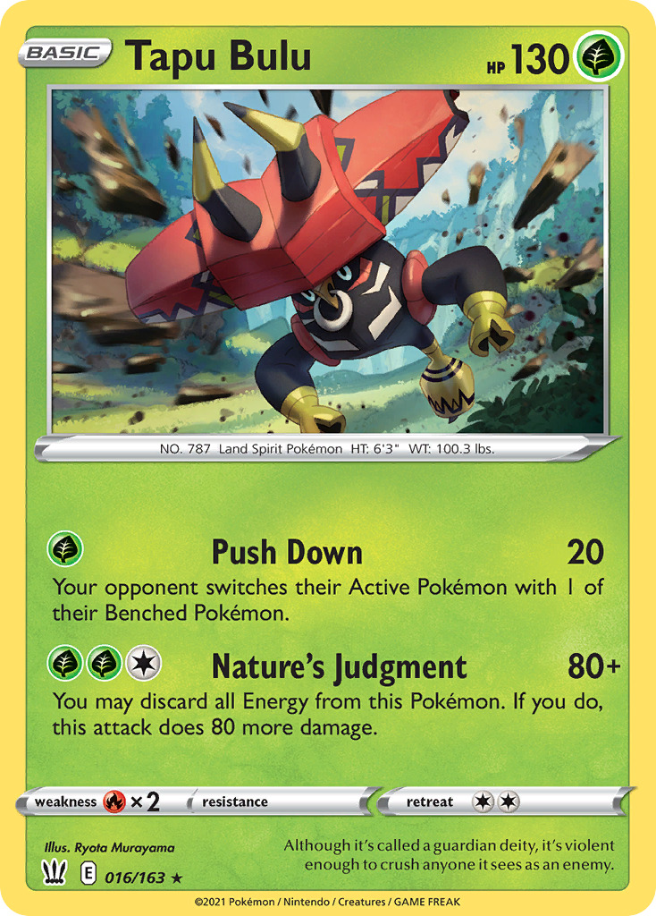 Tapu Bulu [SWSH05: Battle Styles] Reverse Holofoil - Deck Out Gaming