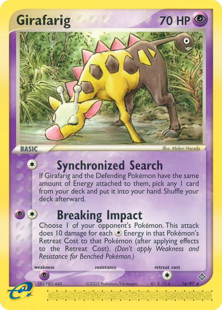 Girafarig (16) [Dragon] Reverse Holofoil - Deck Out Gaming