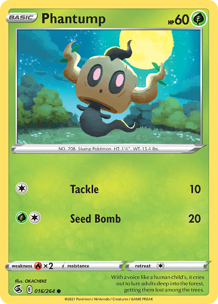 Phantump (016/264) [Sword & Shield: Fusion Strike] Reverse Holofoil - Deck Out Gaming