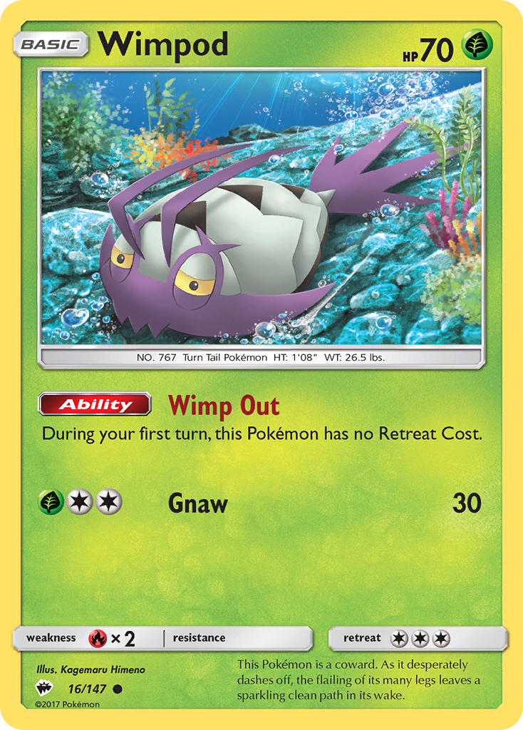 Wimpod (16) [SM - Burning Shadows] Reverse Holofoil - Deck Out Gaming