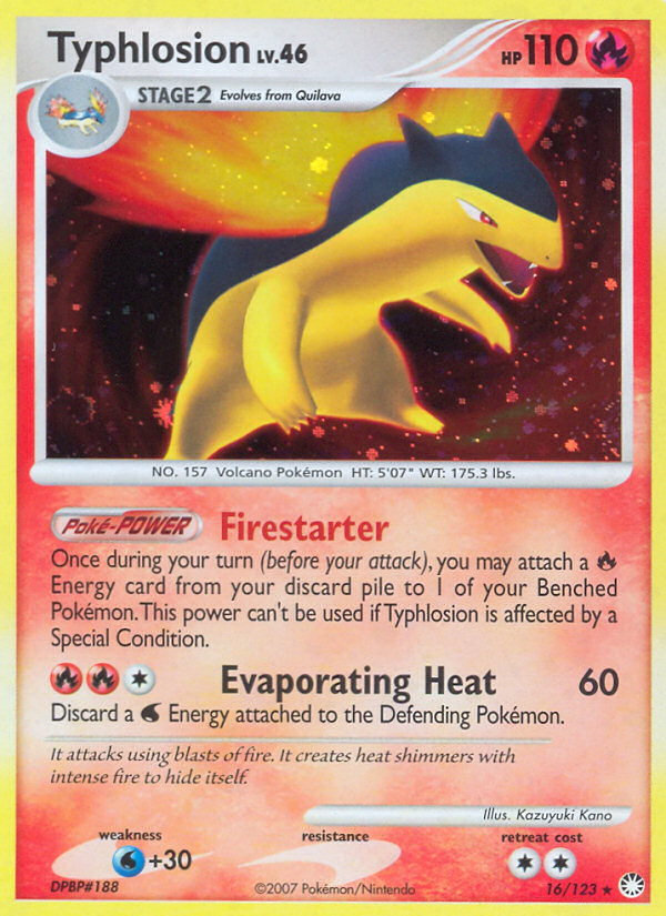 Typhlosion (16) [Mysterious Treasures] Reverse Holofoil