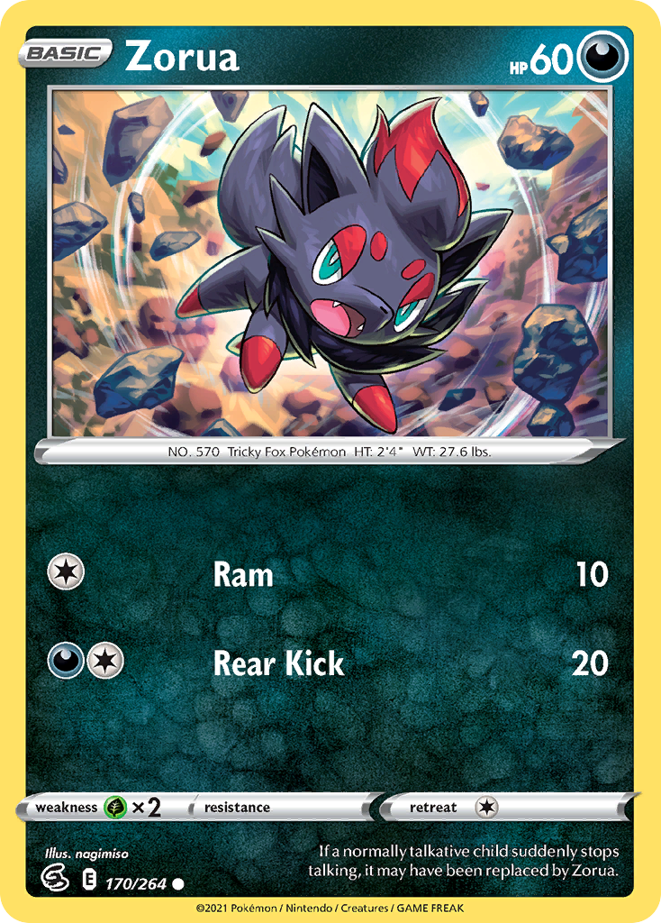 Zorua  (170/264) [Sword & Shield: Fusion Strike] - Deck Out Gaming