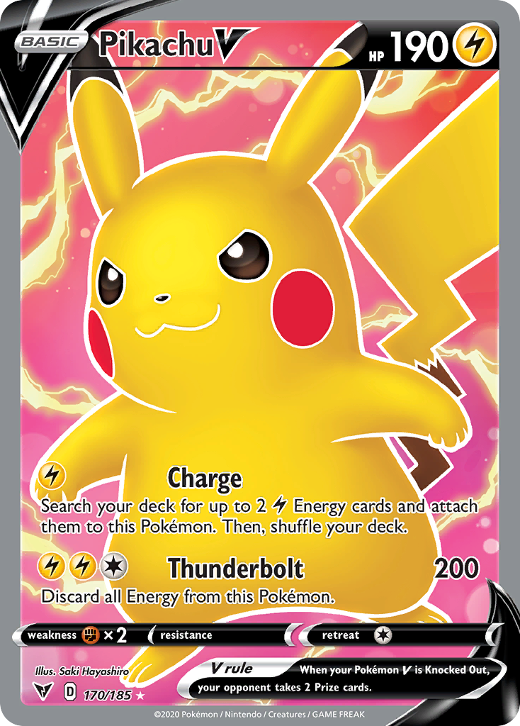 Pikachu V (Full Art) [SWSH04: Vivid Voltage] - Deck Out Gaming
