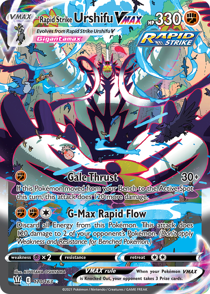 Rapid Strike Urshifu VMAX (Alternate Art Secret) [SWSH05: Battle Styles] - Deck Out Gaming