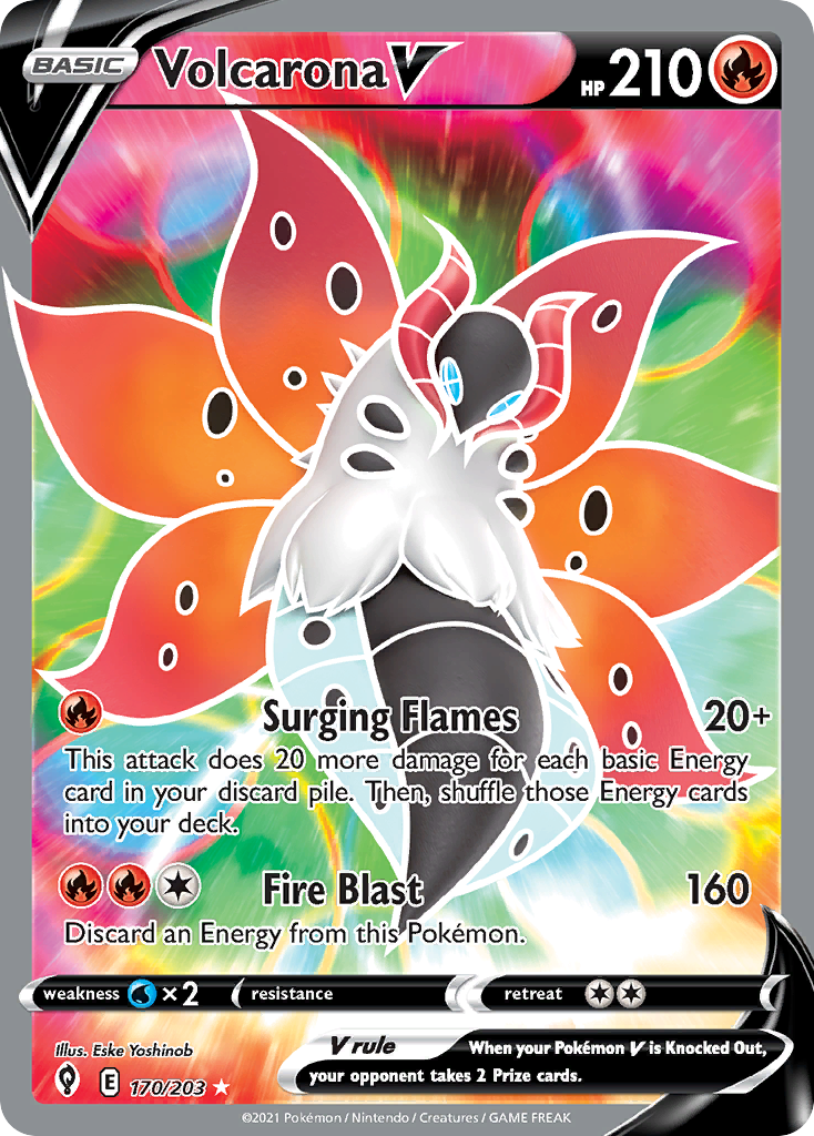 Volcarona V (170/203) [Sword & Shield: Evolving Skies] - Deck Out Gaming