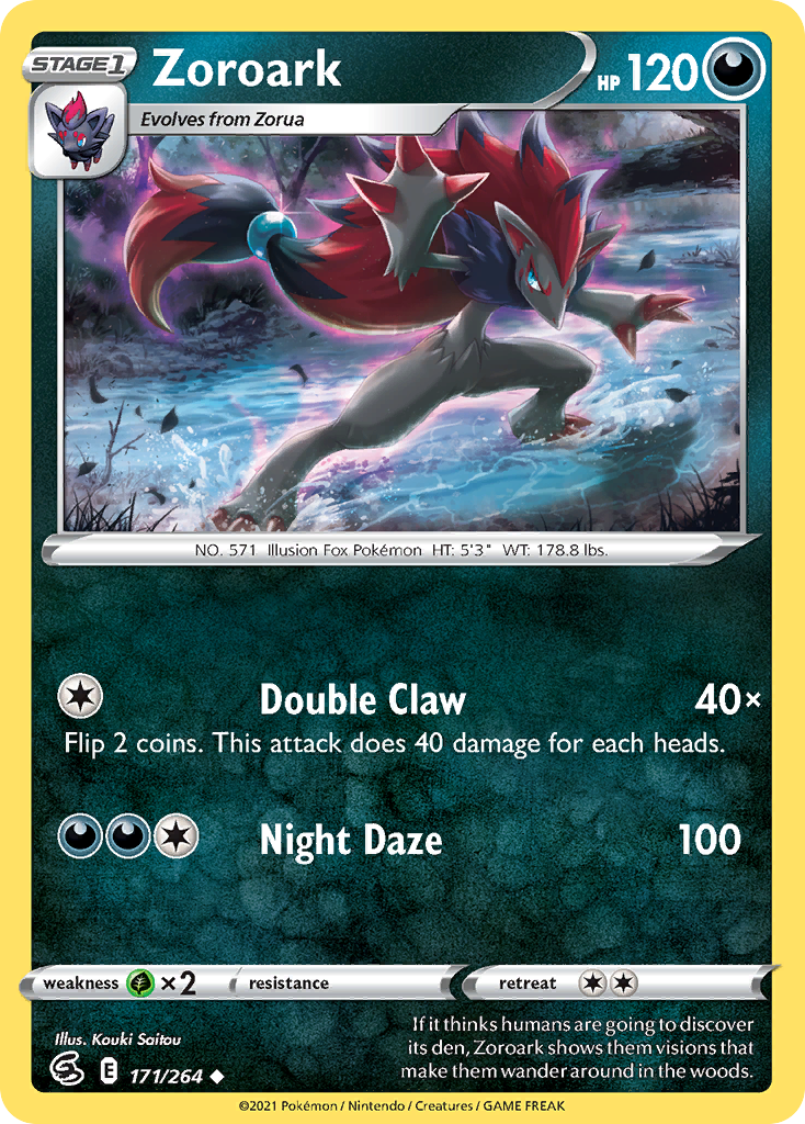 Zoroark  (171/264) [Sword & Shield: Fusion Strike] Reverse Holofoil - Deck Out Gaming