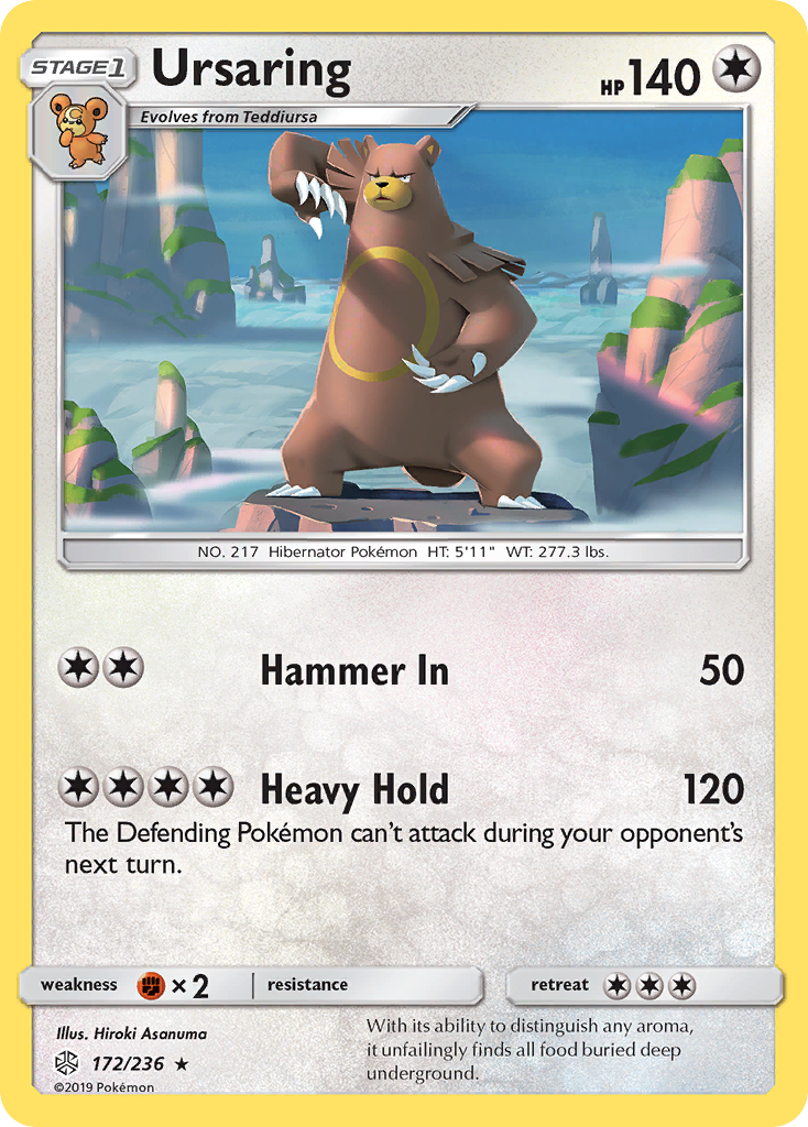 Ursaring (172/236) [SM - Cosmic Eclipse] Reverse Holofoil - Deck Out Gaming