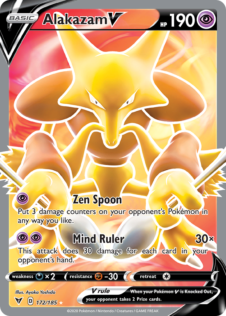 Alakazam V (Full Art) [SWSH04: Vivid Voltage] - Deck Out Gaming