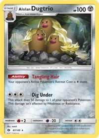 Alolan Dugtrio (Cosmos Holo) - 87/149 Sun & Moon (87) [Blister Exclusives] - Deck Out Gaming