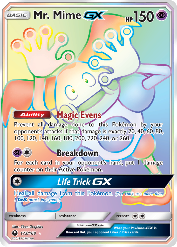 Mr. Mime GX (Secret) (173) [SM - Celestial Storm] - Deck Out Gaming