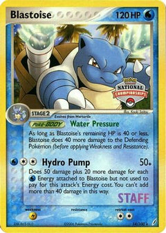 Blastoise (National Championship Promo) [Staff] [League & Championship Cards] - Deck Out Gaming
