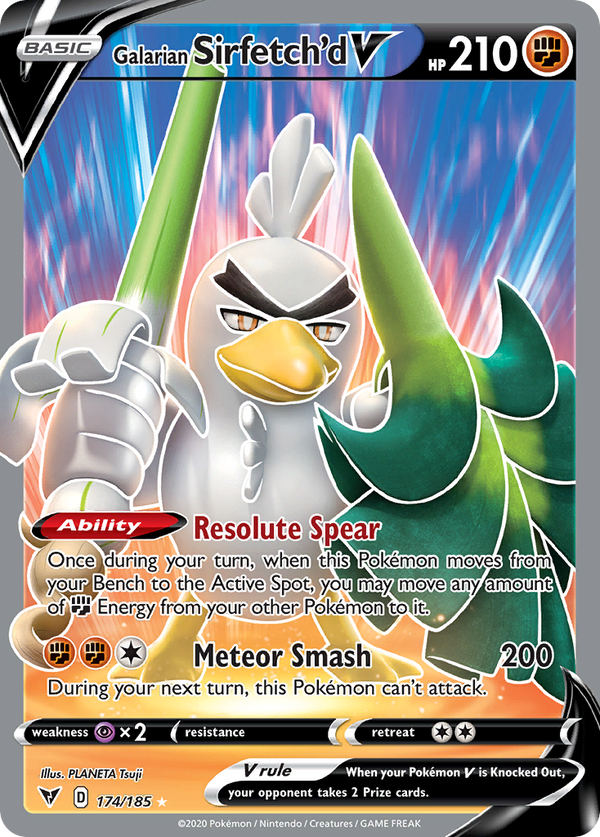Galarian Sirfetch'd V (Full Art) [SWSH04: Vivid Voltage] - Deck Out Gaming