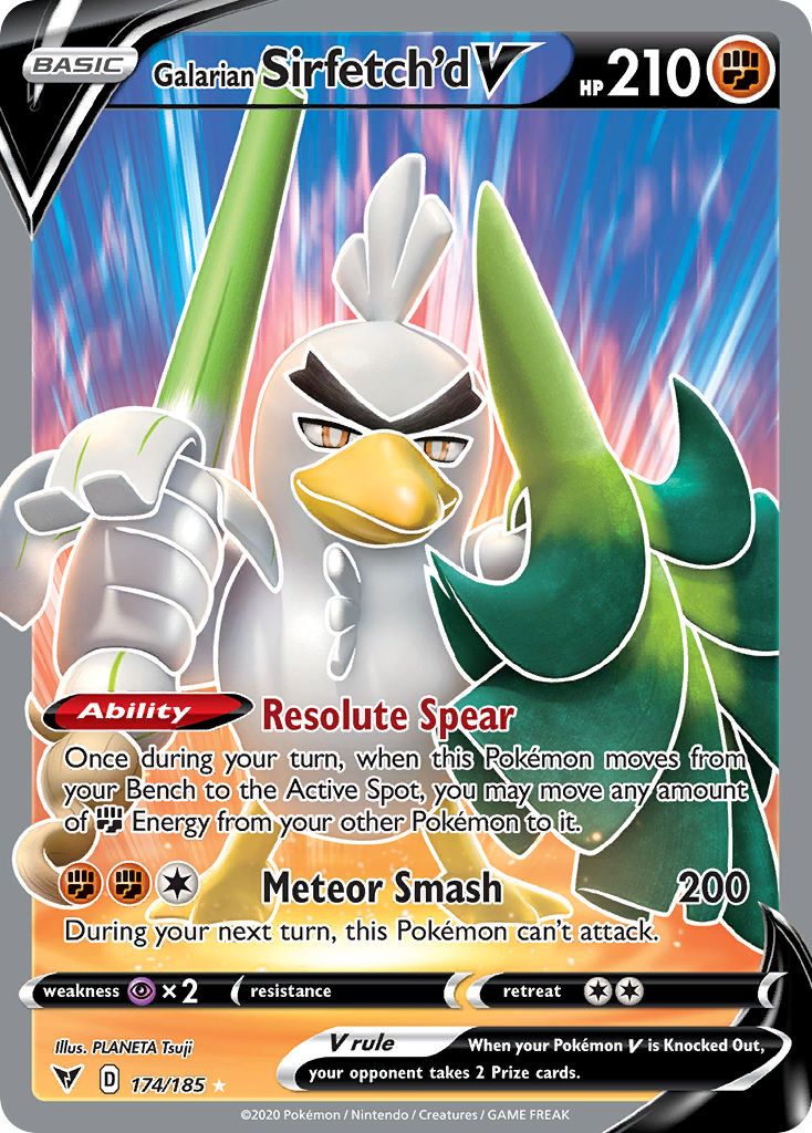 Galarian Sirfetch'd V (Full Art) [SWSH04: Vivid Voltage] - Deck Out Gaming