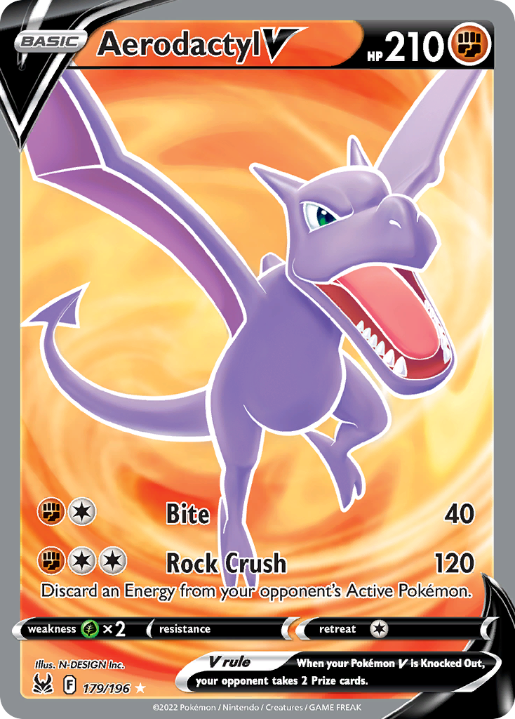 Aerodactyl V (179/196) [Sword & Shield: Lost Origin] - Deck Out Gaming