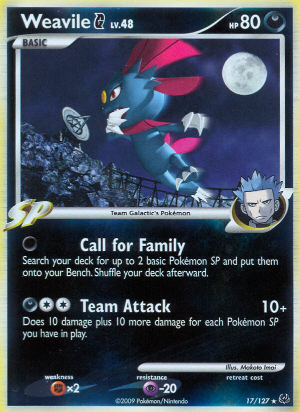 Weavile G (17) [Platinum] Reverse Holofoil