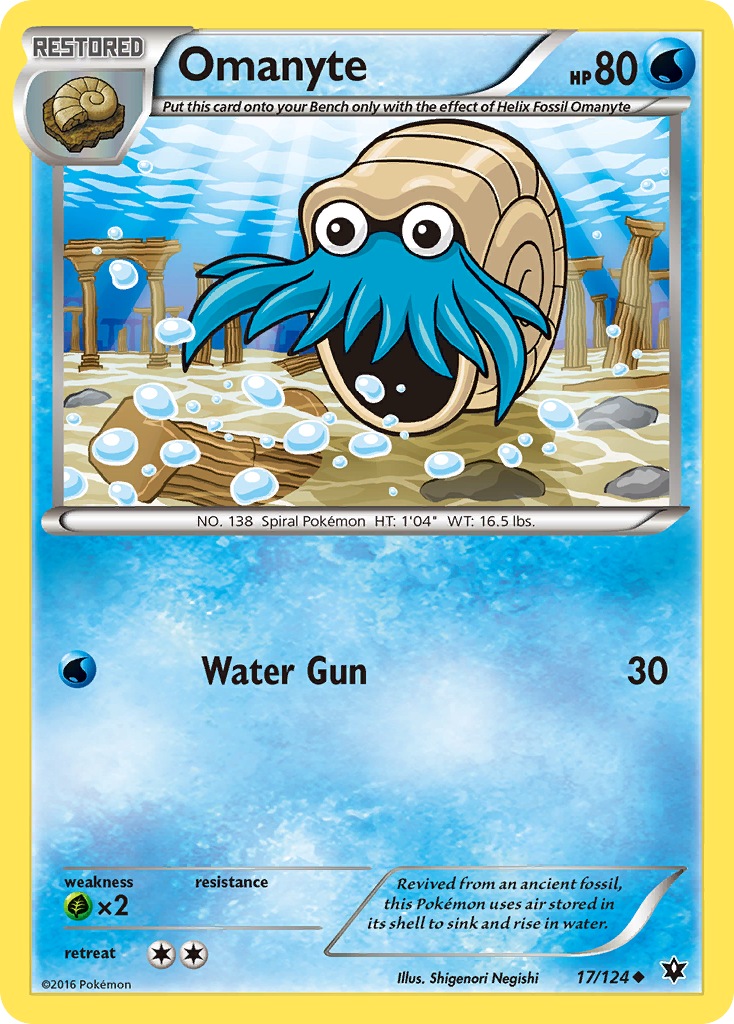 Omanyte (17) [XY - Fates Collide]