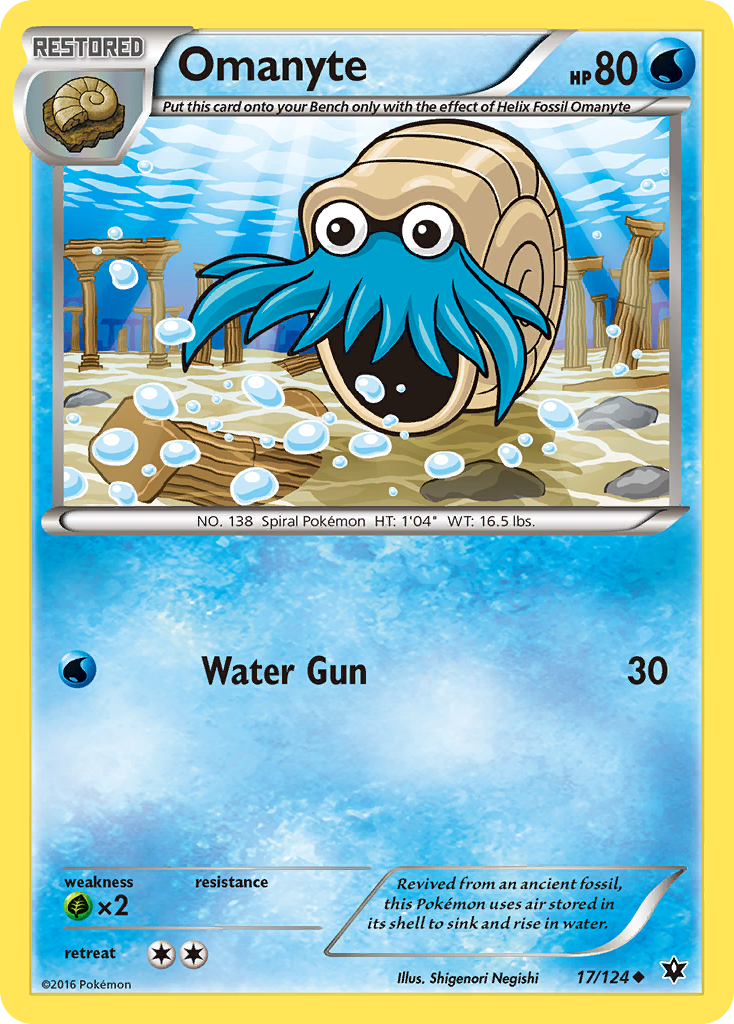 Omanyte (17) [XY - Fates Collide] - Deck Out Gaming