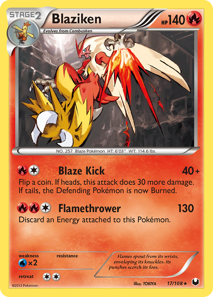 Blaziken (17) [Dark Explorers] Reverse Holofoil - Deck Out Gaming