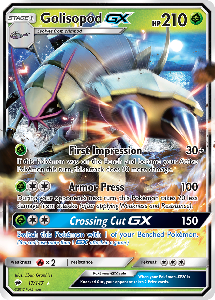 Golisopod GX (17) [SM - Burning Shadows] - Deck Out Gaming