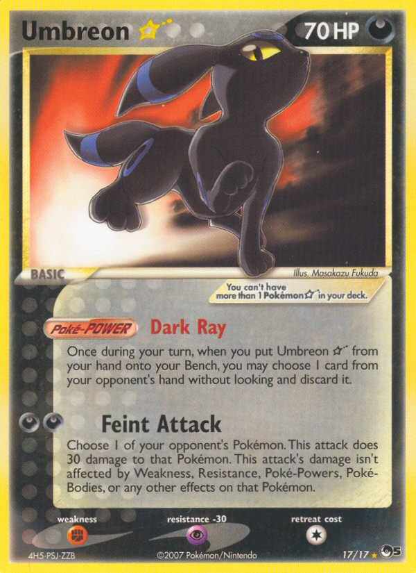 Umbreon Star (17) [POP Series 5] Holofoil - Deck Out Gaming