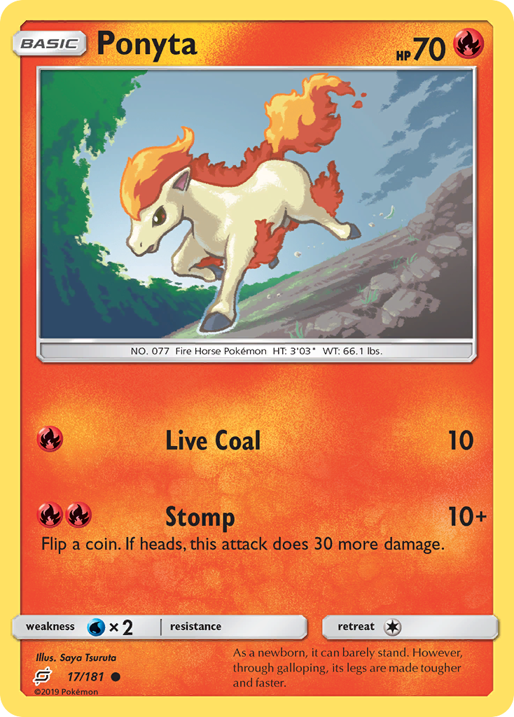 Ponyta (17/181) [Sun & Moon: Team Up] - Deck Out Gaming