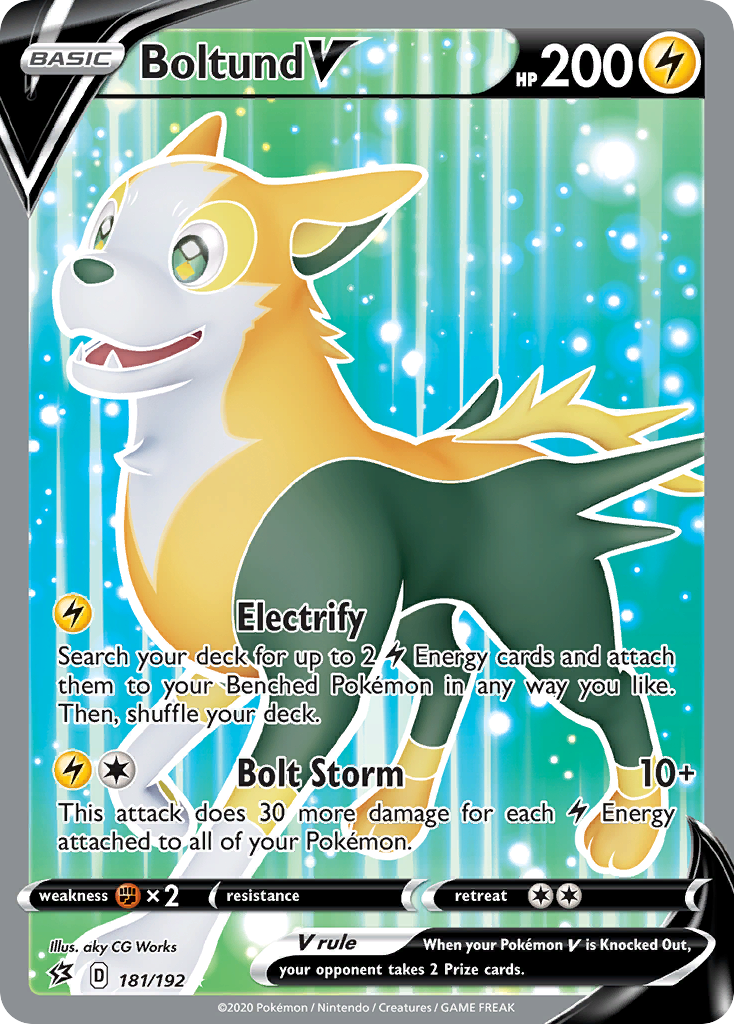 Boltund V (Full Art) [SWSH02: Rebel Clash] - Deck Out Gaming