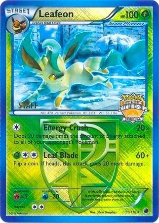 Leafeon - 11/116 (Regional Championship Promo) [Staff] [League & Championship Cards] - Deck Out Gaming