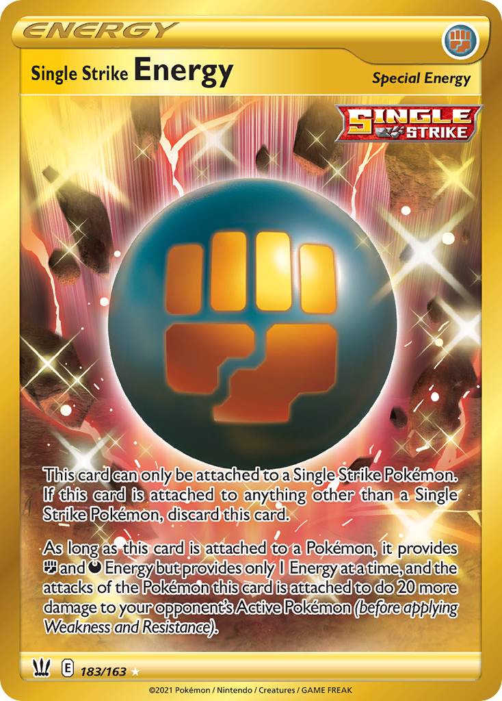 Single Strike Energy (Secret) [SWSH05: Battle Styles] - Deck Out Gaming