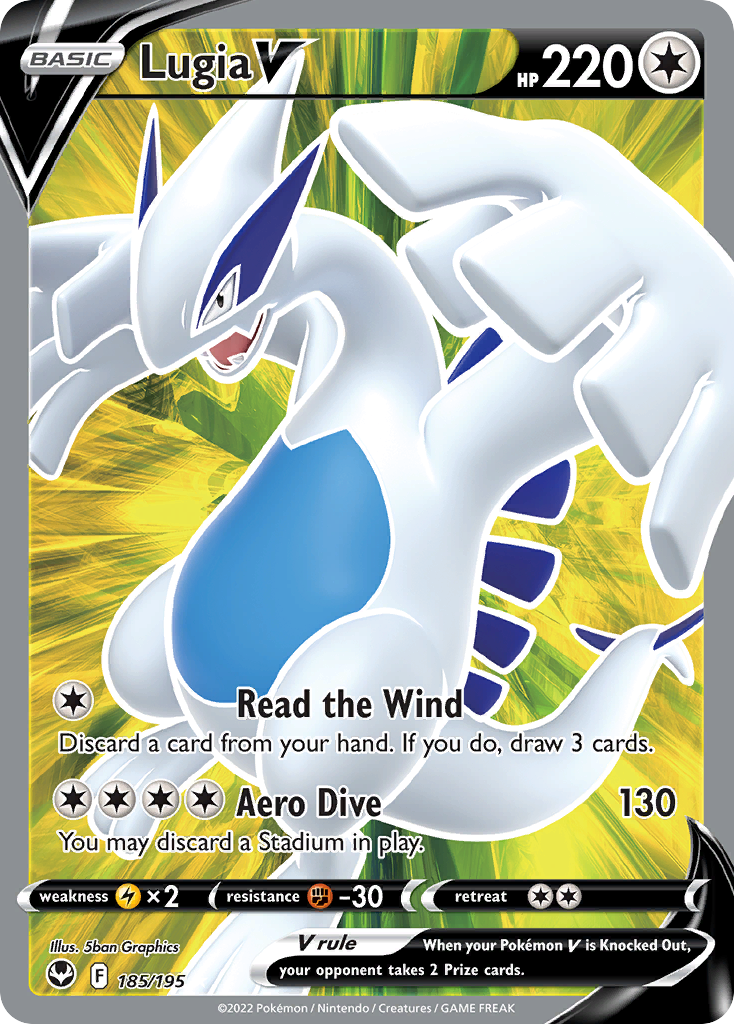 Lugia V (185/195) [Sword & Shield: Silver Tempest] - Deck Out Gaming