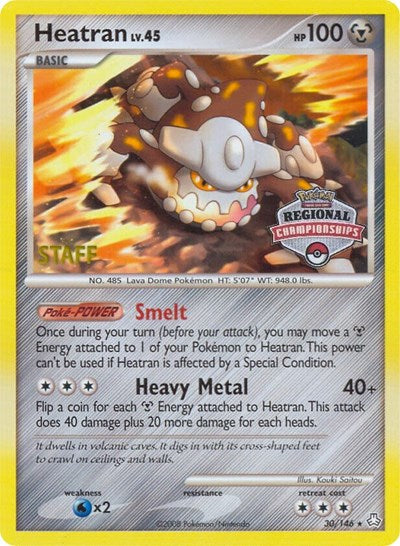 Heatran - 30/146 (Regional Championships) [Staff] (30) [League & Championship Cards] - Deck Out Gaming
