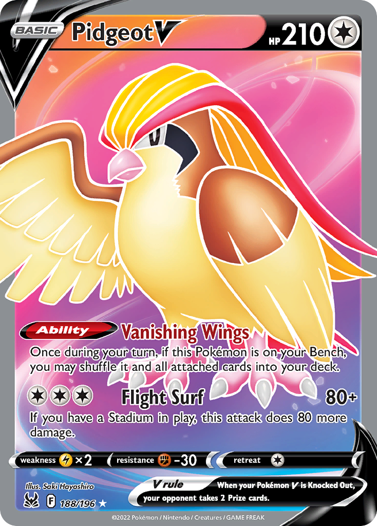 Pidgeot V (188/196) [Sword & Shield: Lost Origin] - Deck Out Gaming