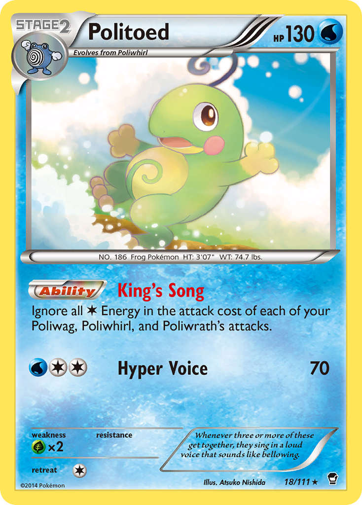 Politoed (18) [XY - Furious Fists] Reverse Holofoil - Deck Out Gaming