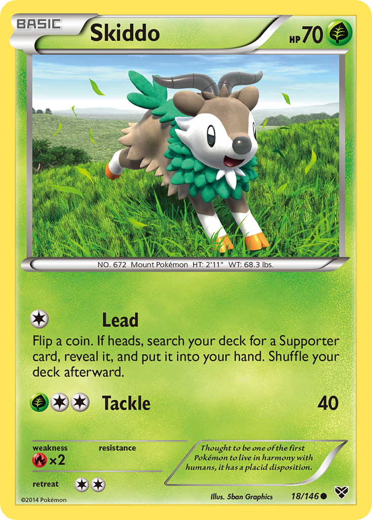 Skiddo (18) [XY Base Set] - Deck Out Gaming