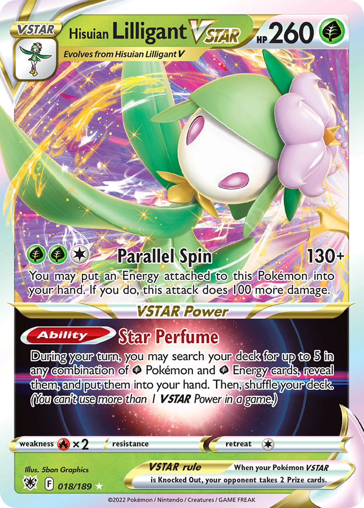 Hisuian Lilligant VSTAR (018/189) [Sword & Shield: Astral Radiance] - Deck Out Gaming