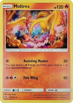Moltres (Lets Play Eevee Cracked Ice Holo) (38/214) [Theme Deck Exclusives]