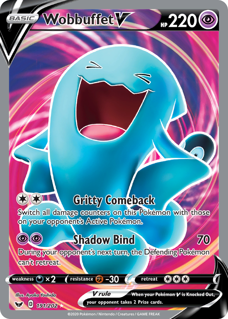 Wobbuffet V (Full Art) (191/202) [SWSH01: Sword & Shield Base Set] - Deck Out Gaming