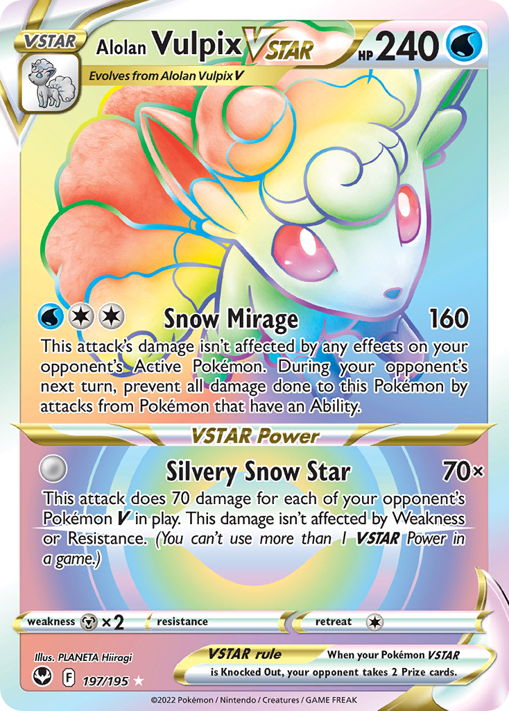 Alolan Vulpix VSTAR (197/195) [Sword & Shield: Silver Tempest] - Deck Out Gaming