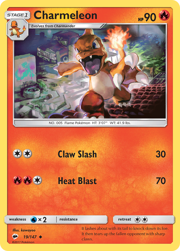 Charmeleon (19) [SM - Burning Shadows] - Deck Out Gaming