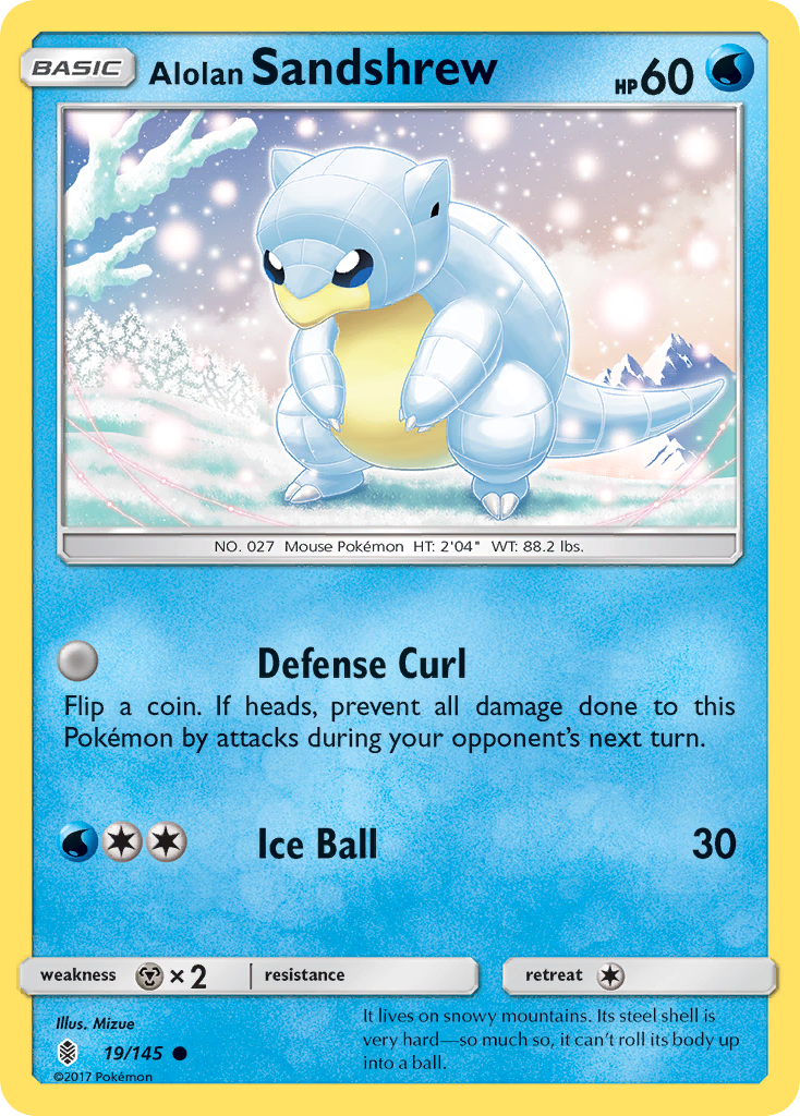 Alolan Sandshrew (19) [SM - Guardians Rising] Reverse Holofoil - Deck Out Gaming