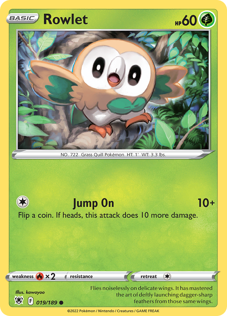 Rowlet (019/189) [Sword & Shield: Astral Radiance] Reverse Holofoil - Deck Out Gaming