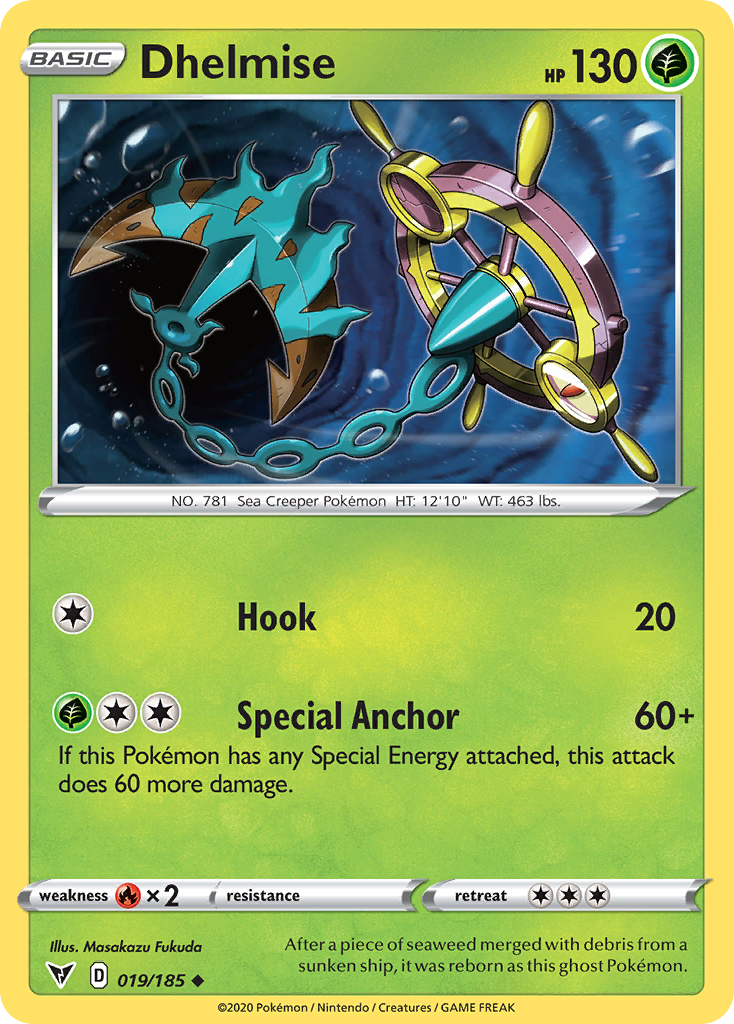 Dhelmise [SWSH04: Vivid Voltage] Reverse Holofoil - Deck Out Gaming