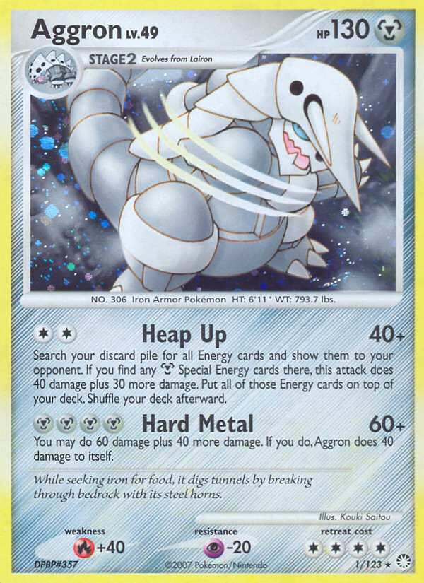 Aggron (1) [Mysterious Treasures] Reverse Holofoil