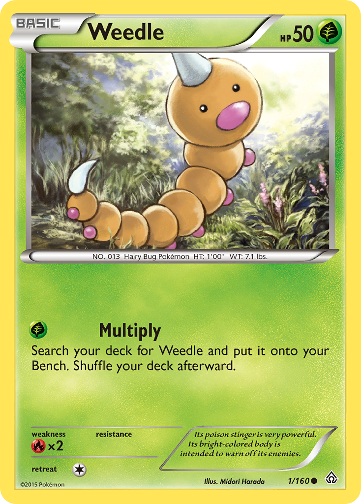 Weedle (1) [XY - Primal Clash] Reverse Holofoil - Deck Out Gaming