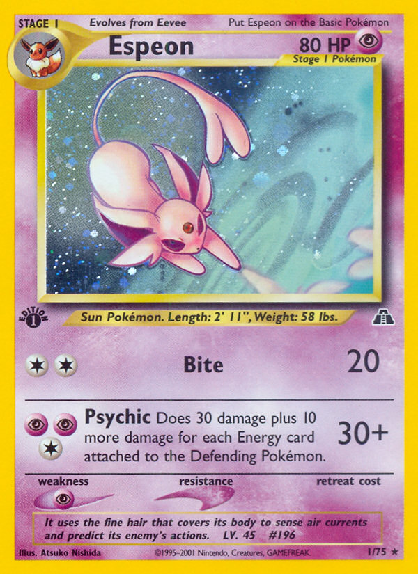 Espeon (1/75) [Neo Discovery 1st Edition] - Deck Out Gaming