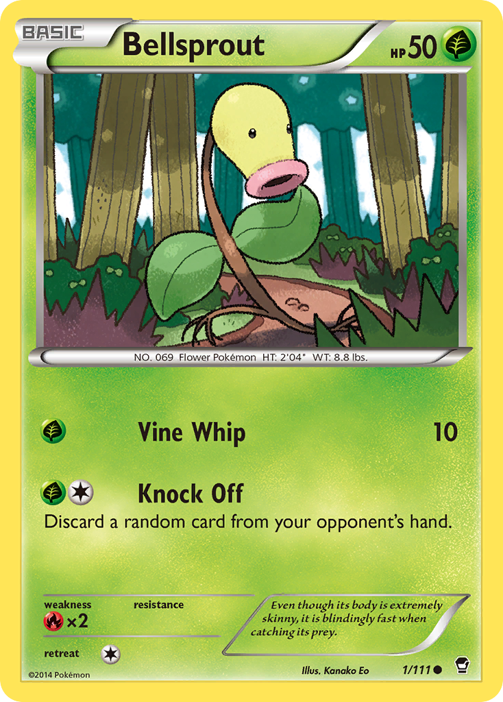 Bellsprout (1) [XY - Furious Fists] Reverse Holofoil