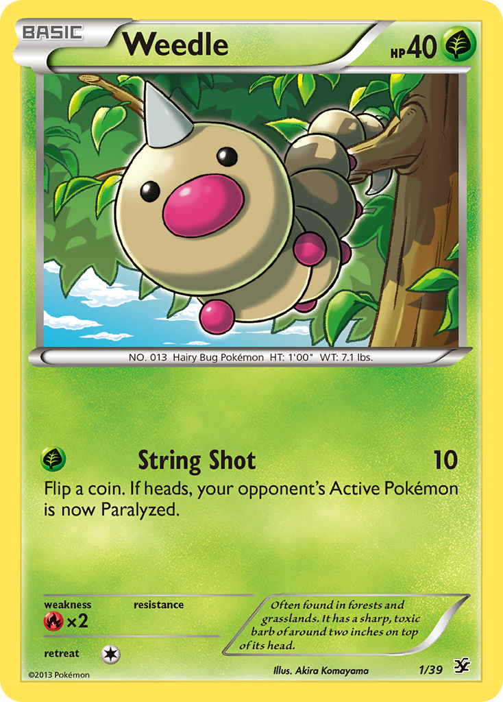 Weedle (1) [Kalos Starter Set] - Deck Out Gaming