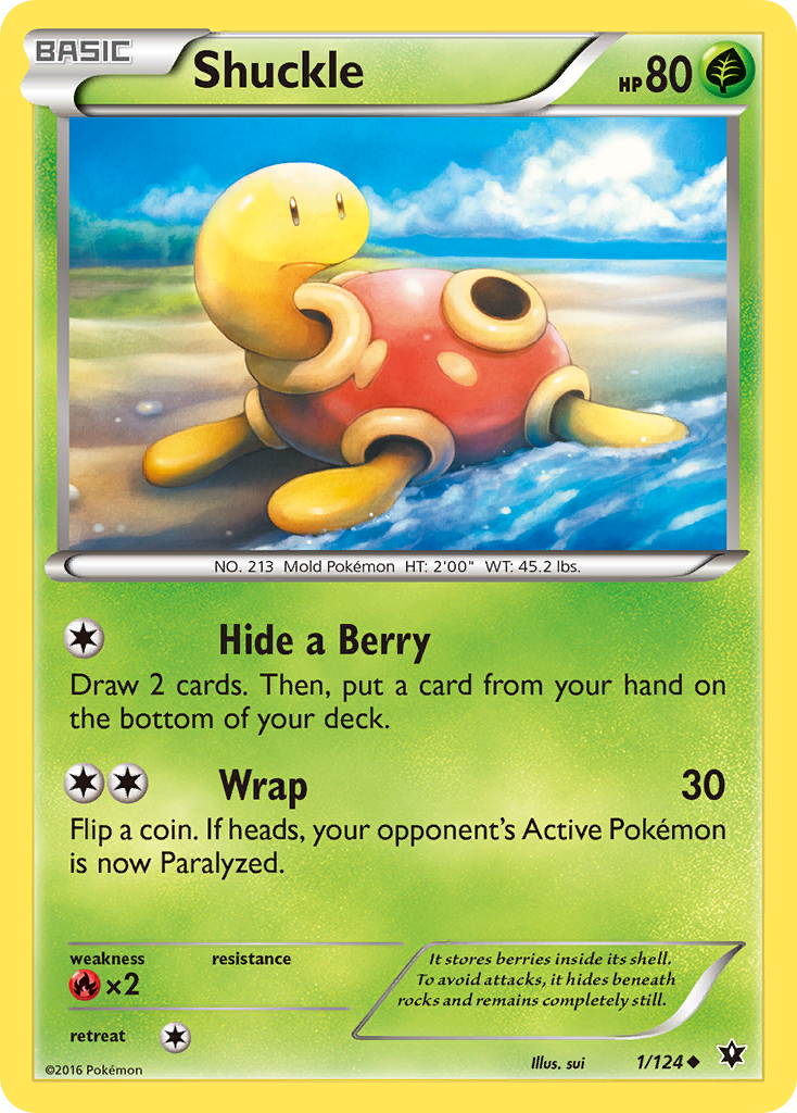 Shuckle (1) [XY - Fates Collide] - Deck Out Gaming