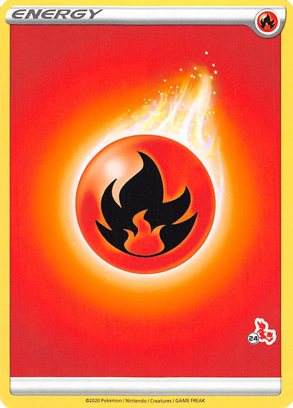 Fire Energy (Cinderace Stamp #24) [Battle Academy 2022] - Deck Out Gaming